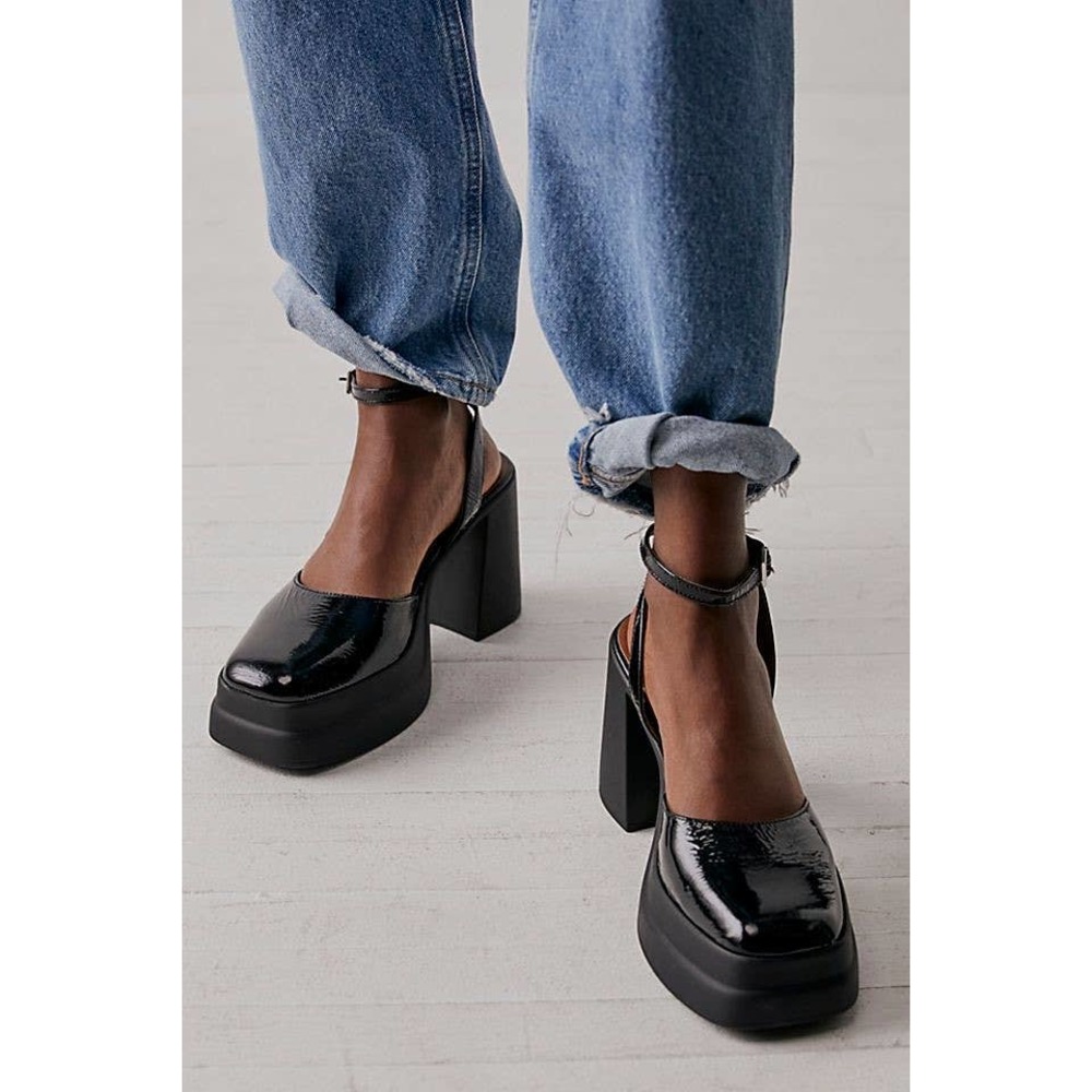 Free People Double Stack Platform Mary Janes